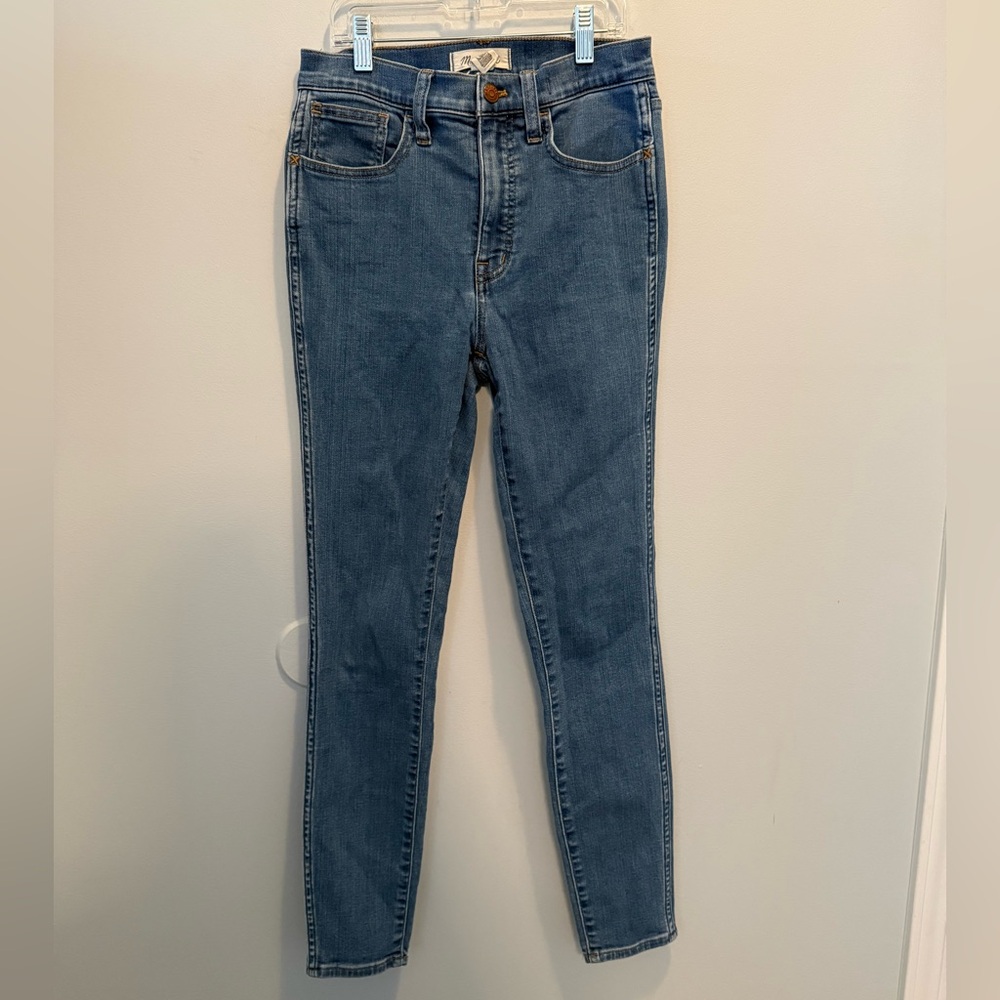 Madewell High Waisted Skinny 10" Roadtripper Denim Jeans Size 26